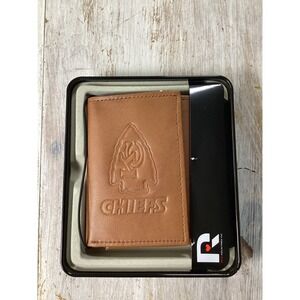 Kansas City Chiefs Leather Wallet Tri‎ Fold NWT in Gift Box NFL Football